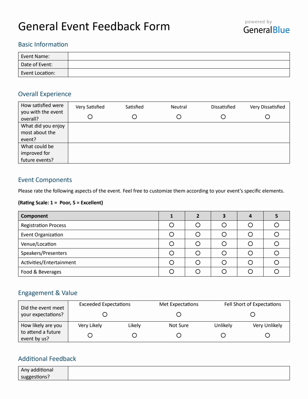  Event Feedback Form (Word)